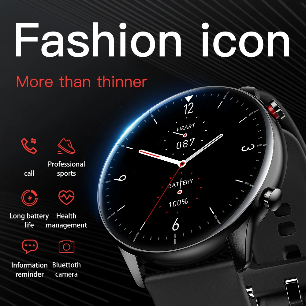 Смарт часы мужские с поддержкой Bluetooth ЭКГ 2021 дюйма|Смарт-часы| |