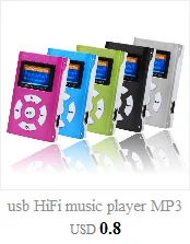 Мини Портативный usb HiFi музыкальный плеер MP3 walkman воспроизводитель MP3 плеер Поддержка Micro SD TF карта 32 Гб спортивный музыкальный медиаплеер