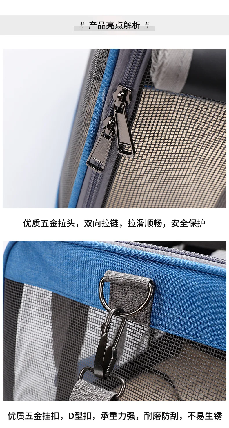 

Cat Dog Carrier Bag Pet Handbag Breathable Portable Cat Bag Outdoor Travel Summer Bag Transporter Carrying Mesh Sided Backpack