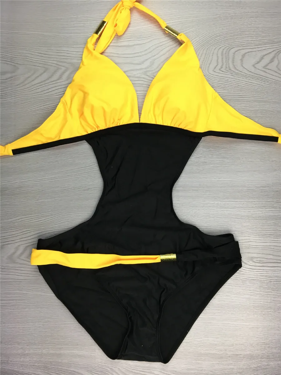 

YICN Sexy One Piece Swimsuit Women 2020 Summer Bikini Set Beachwear Swimwear Bathing Suits Bodysuit Monokini Swimsuit Mujer