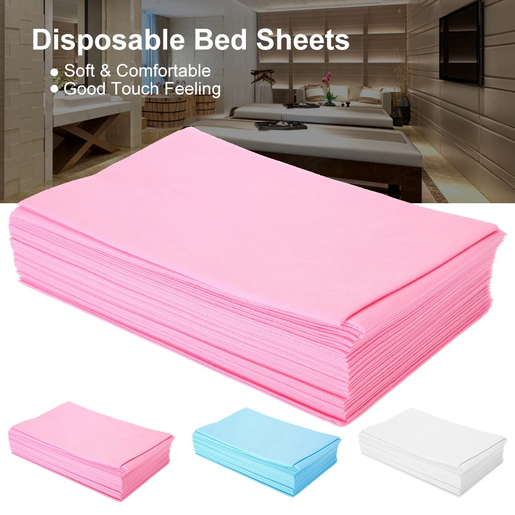 180x80cm 10Pcs Disposable Bed Sheet Thicken Medical Non-woven Beauty Salon Massage Cover Spa Table | Дом и сад