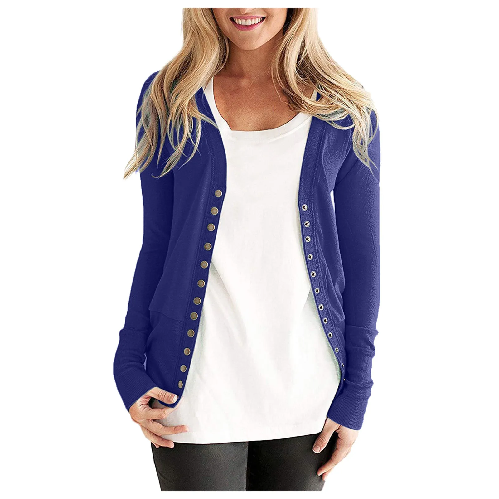 

Женский кардиган, Осенний вязаный свитер, новинка 2021, куртка на весну и осень и зиму, вязаный Повседневный модный кардиган, куртка