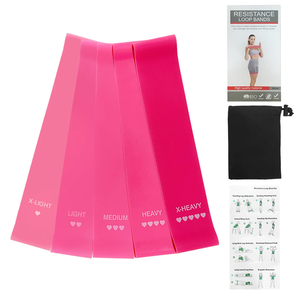 Ремешки для фитнес-оборудования Йога Сопротивление латексная резина Pull Loop Band