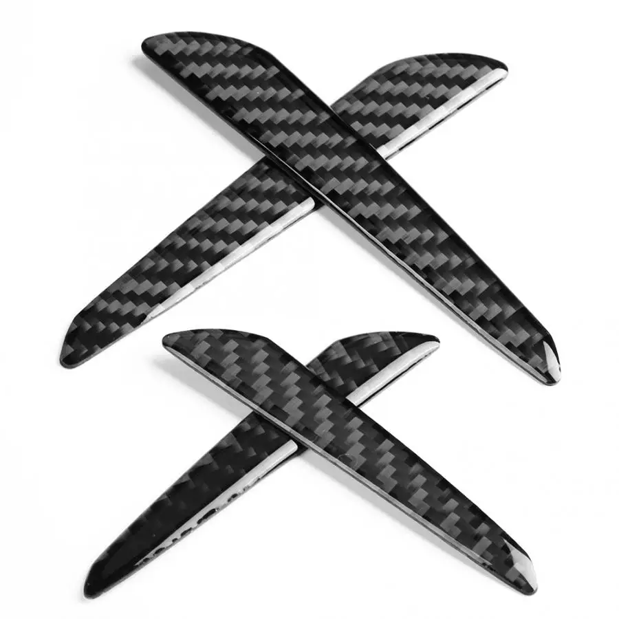 4 шт. защита для края двери из углеродного волокна Бампера полоски накладка