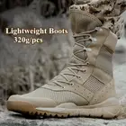 Мужские и женские ультралегкие уличные ботинки для скалолазания, тактические тренировочные армейские ботинки, летние дышащие сетчатые походные ботинки для пустыни, Размеры 35-47