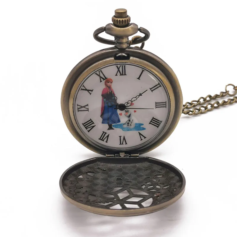 Стимпанк красивые кварцевые карманные часы принцессы Детские винтажные