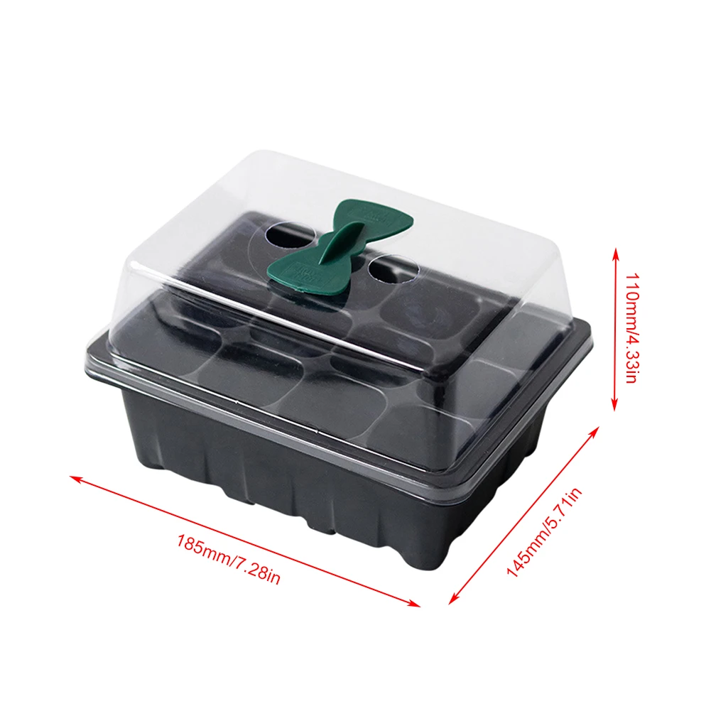 12 ячеек ванны для выращивания растений ПВХ Пластик лоток питомник семена бонсай