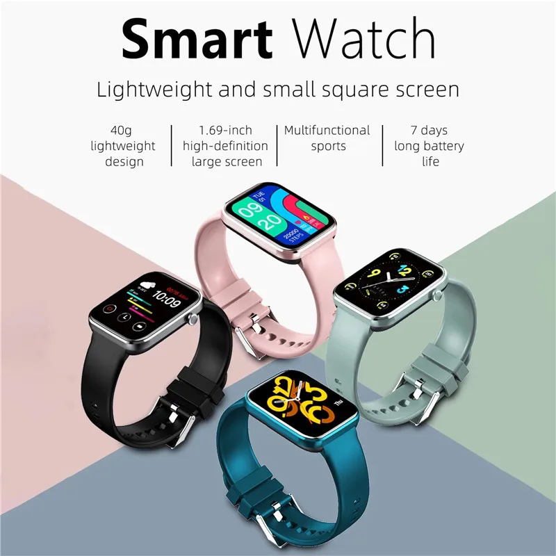 

Z15 Smart Watch Waterproof 1.69inch HD Full Touch Screen Heart Rate Blood Pressure Fitness Tracker Braclets For Android iOS