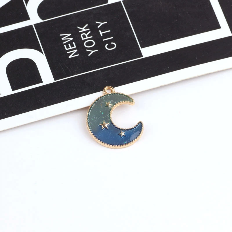 10 шт в упаковке новая горячая распродажа модная обувь массивные серьги виде Луны