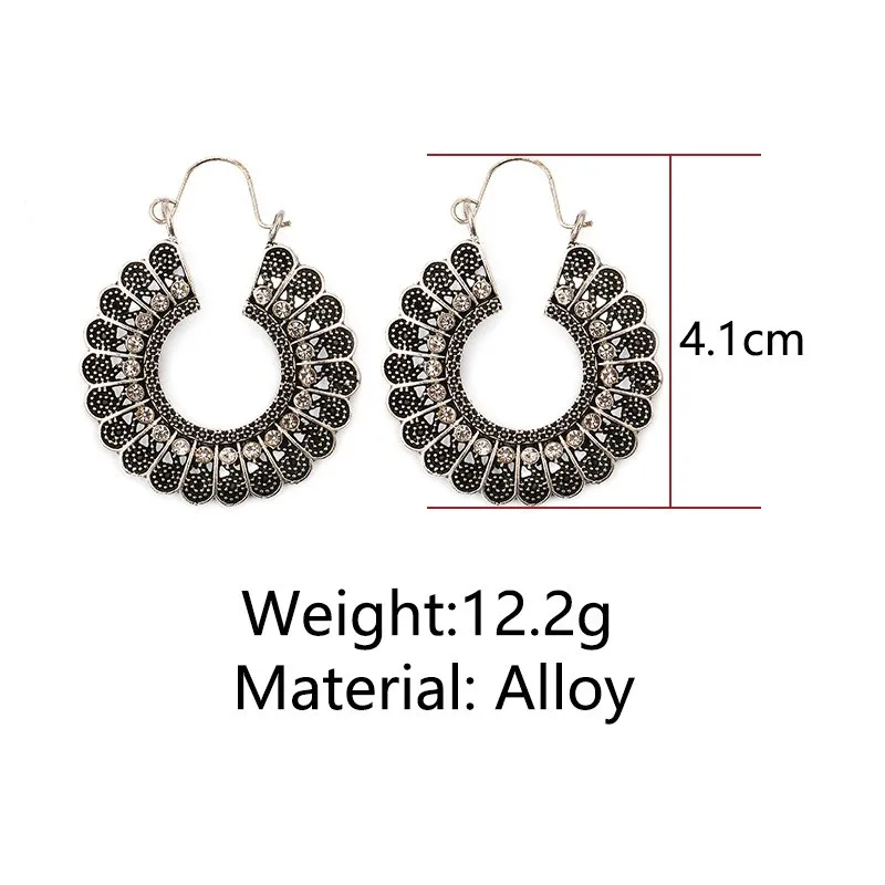 Новые Классические богемные украшения в народном стиле резные серьги виде