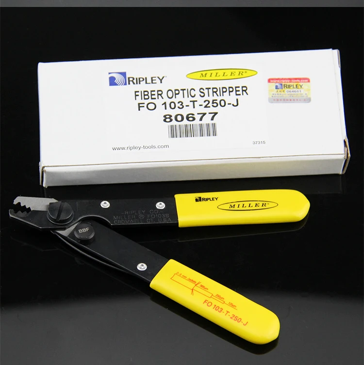Original Imported Miller Fiber Optic Stripper FO103-S FO103-D-250  FO103-T-250-J  three holes fiber stripping pliers