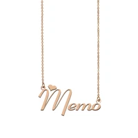 memo name necklace custom name necklace for women girls best friends birthday wedding christmas mother days gift
