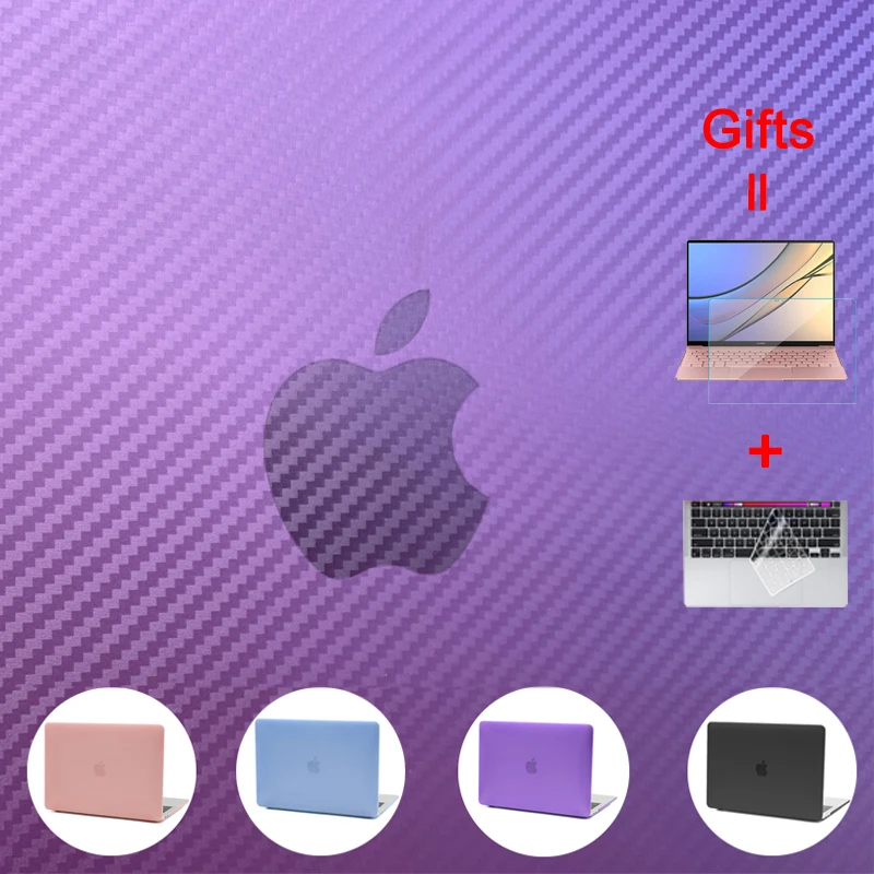 

For MacBook Pro A2338 A1708 Laptop Case for Apple 13 inch M1 Chip A2337 A2179 A1466 A2251 Touch Bar ID Pro Carbon Fiber New Case