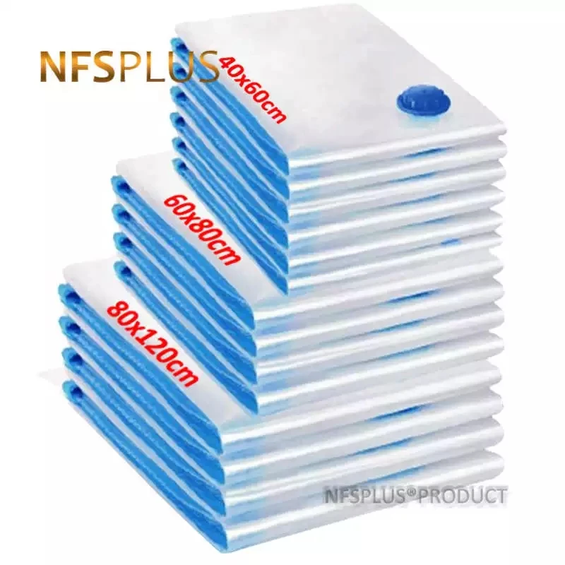 Вакуумные пакеты для хранения тканевых одеял под кроватью 5 шт. прозрачные