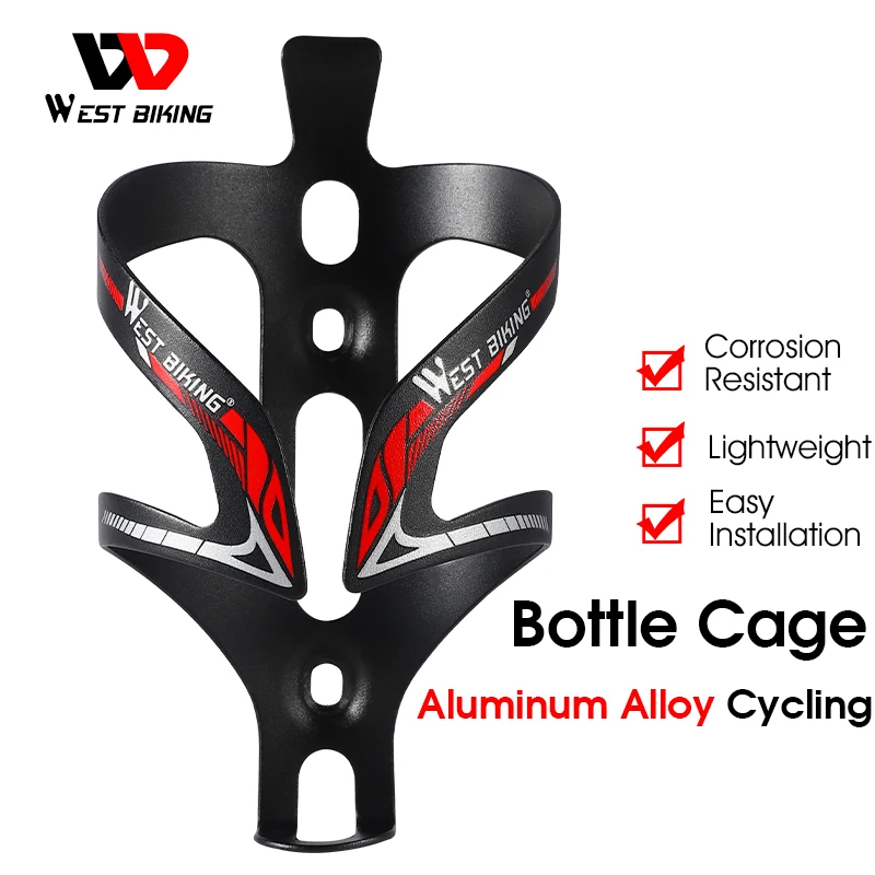 

WEST BIKING Bicycle Bike Bottle Cage Ultralight Aluminium Alloy MTB Road Bicycle Water Bottle Holder Cycling Holding Rack Cage