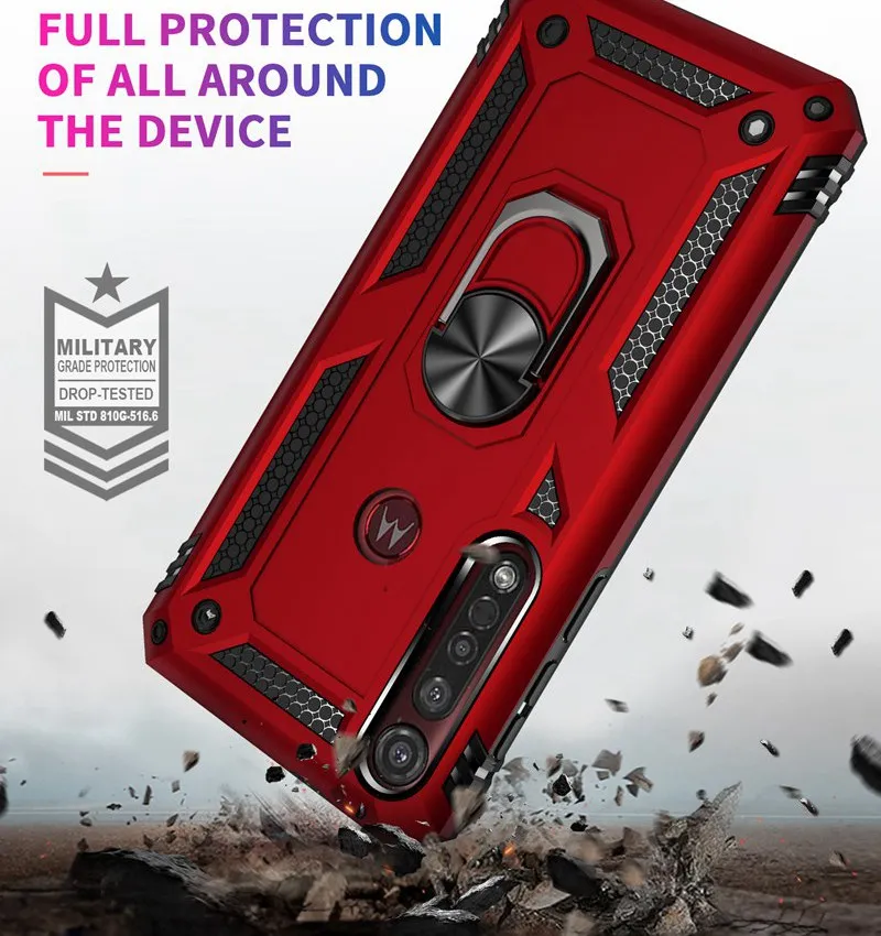 Роскошный бронированный противоударный чехол для телефона Motorola MOTO G7 G8 Play Plus P40