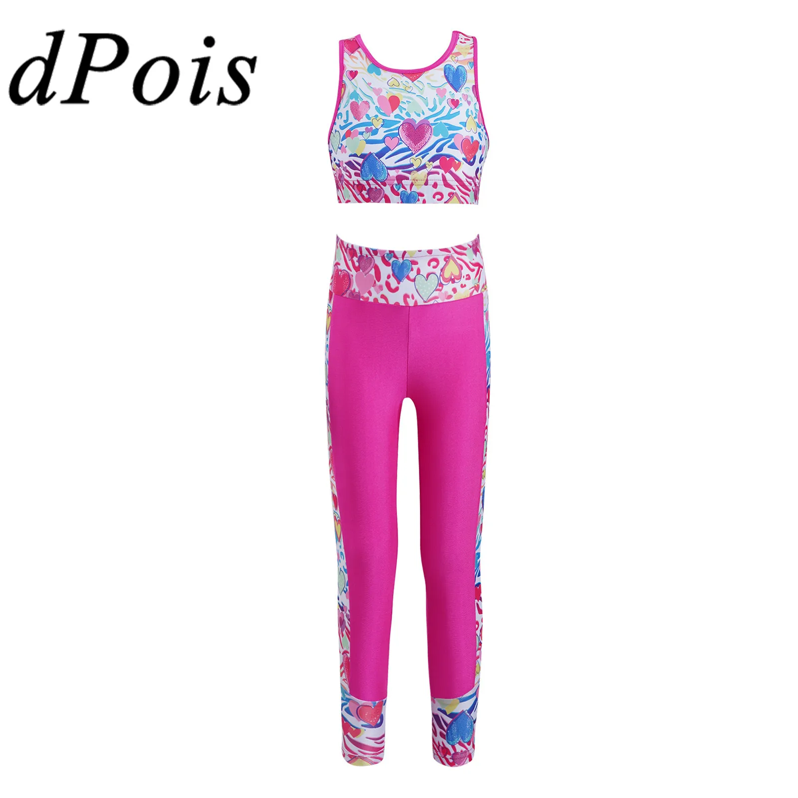 Комплекты для йоги детский наряд балерины и гимнастики спортивный костюм с