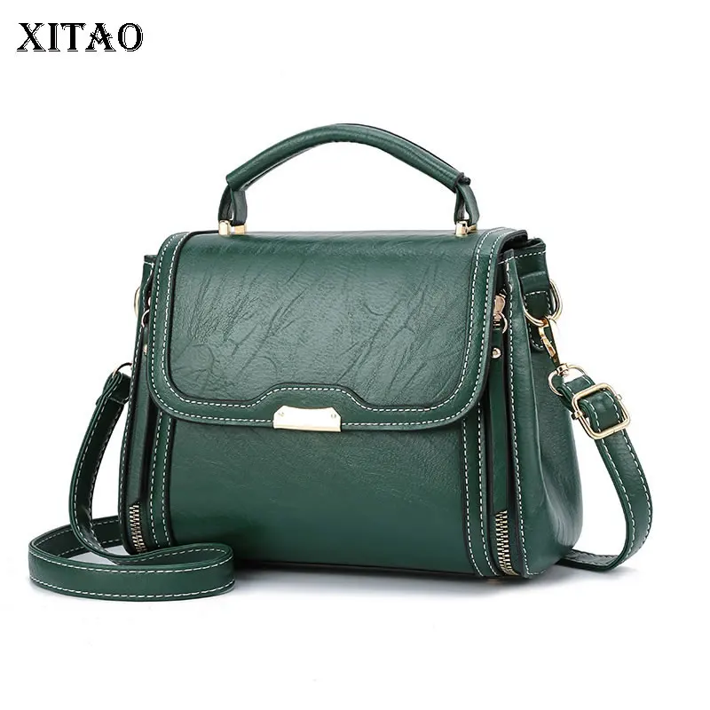 

XITAO fashion Vintage Shoulder Crossbody Bags Solid Color Simplicity Temperament Trendy All-match Women Portable Bag GWJ2254
