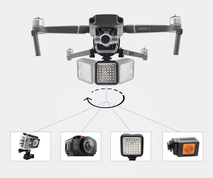 Крепление для камеры DJI Mavic 2 pro 360 градусов панорамный коннектор камер крепление