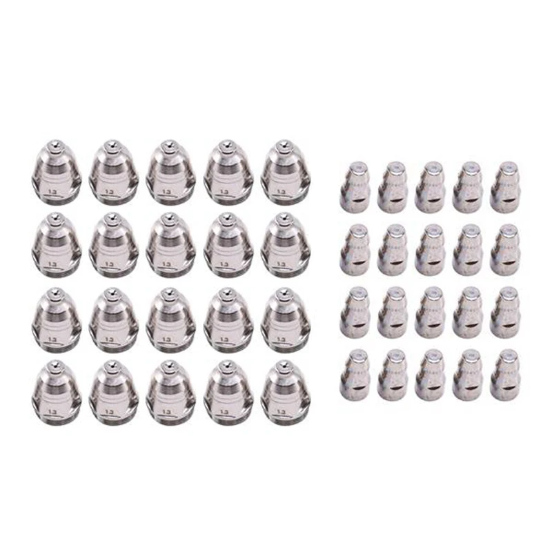 

40Pcs P80 Nozzle/Tip Electrode Consumables Plasma Cutting Torch Spare Parts Accessories