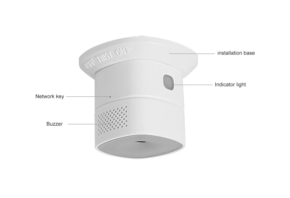 HEIMAN HS1CA E Zigbee Детектор окиси углерода CO детектор газа работает с домашним
