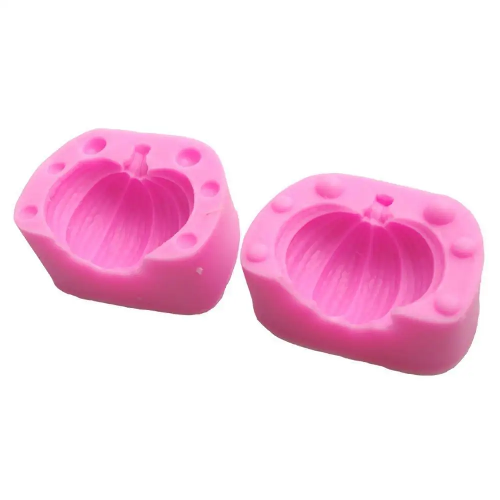 Силиконовая 3D форма в виде тыквы на Хэллоуин украшение для свечи торта помадки