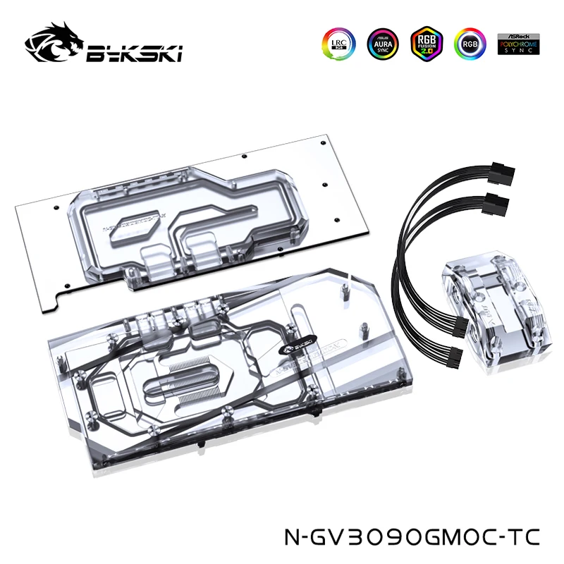 

Bykski Front Back Full Kit Water Cooling Block For GIGABYTE Geforce RTX 3090/3080 EAGLE/GAMING/VISIONOC 10G/24G,N-GV3090GMOC-TC