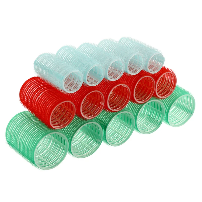 15 шт./компл. 3 размера самоклеящиеся ролики для волос домашнего использования