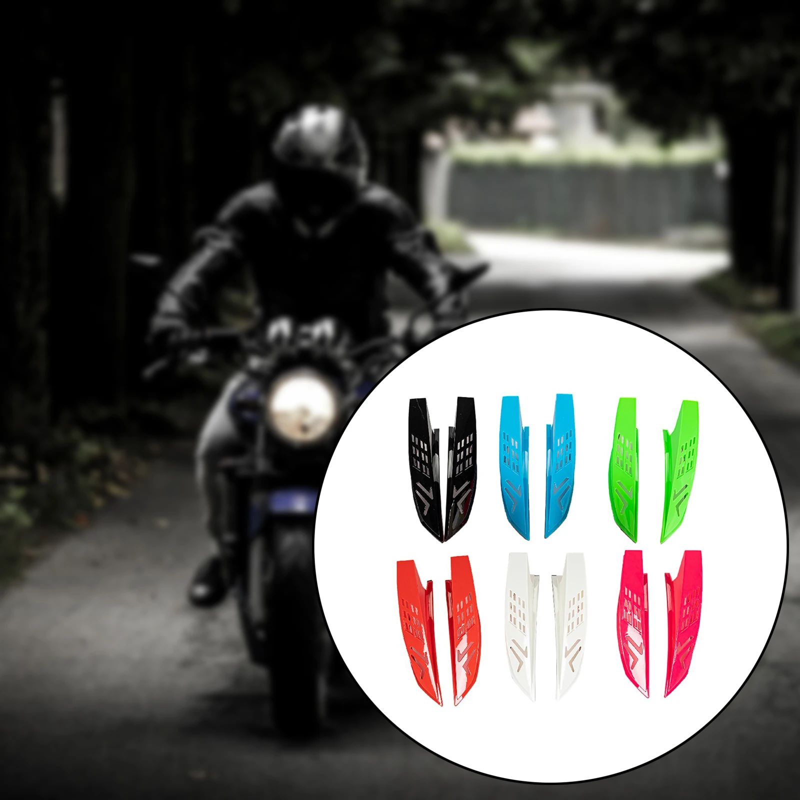 

Plastic Motorcycle Helmet Ears Horns Punk Protective Decorative Strong Adhesive Decor Parts