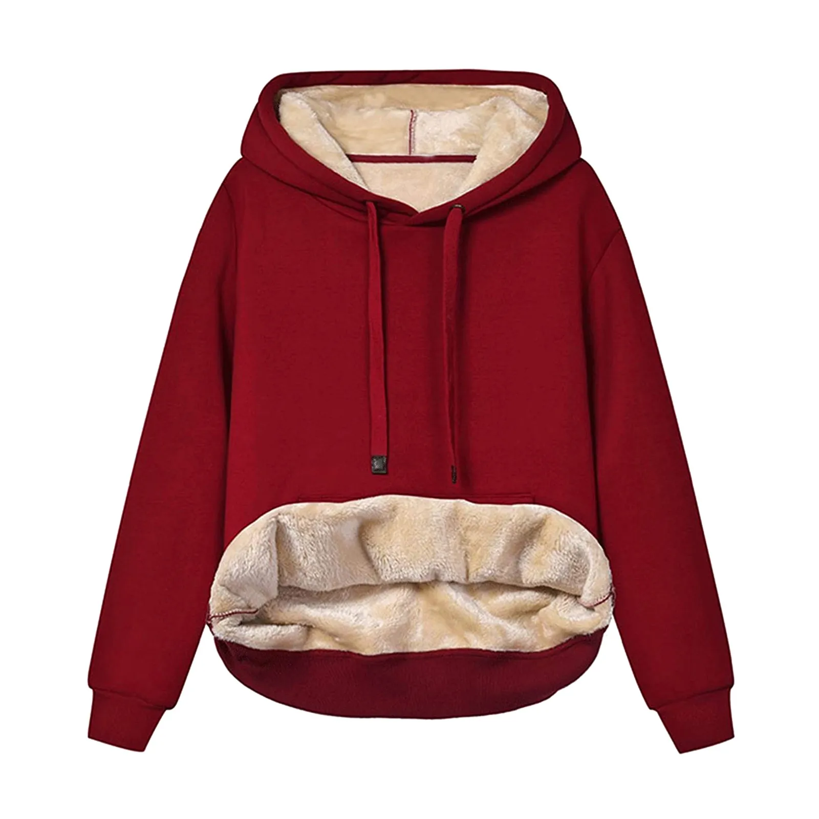 

Autumn Winter Hooded Harajuku Women Coat Loose Casual Warm Hoodies Female Sweatshirt Pullover Tops Long Sleeve Girls Hoodie 2021