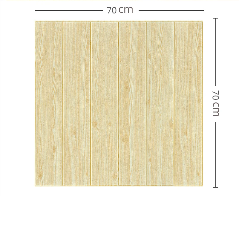 

DIY Wall 3D Foam Waterproof Self-adhesive Wallpaper Decorative For Bedroom Living Room Kitchen TV Backdrop Wood Grain Wallpaper