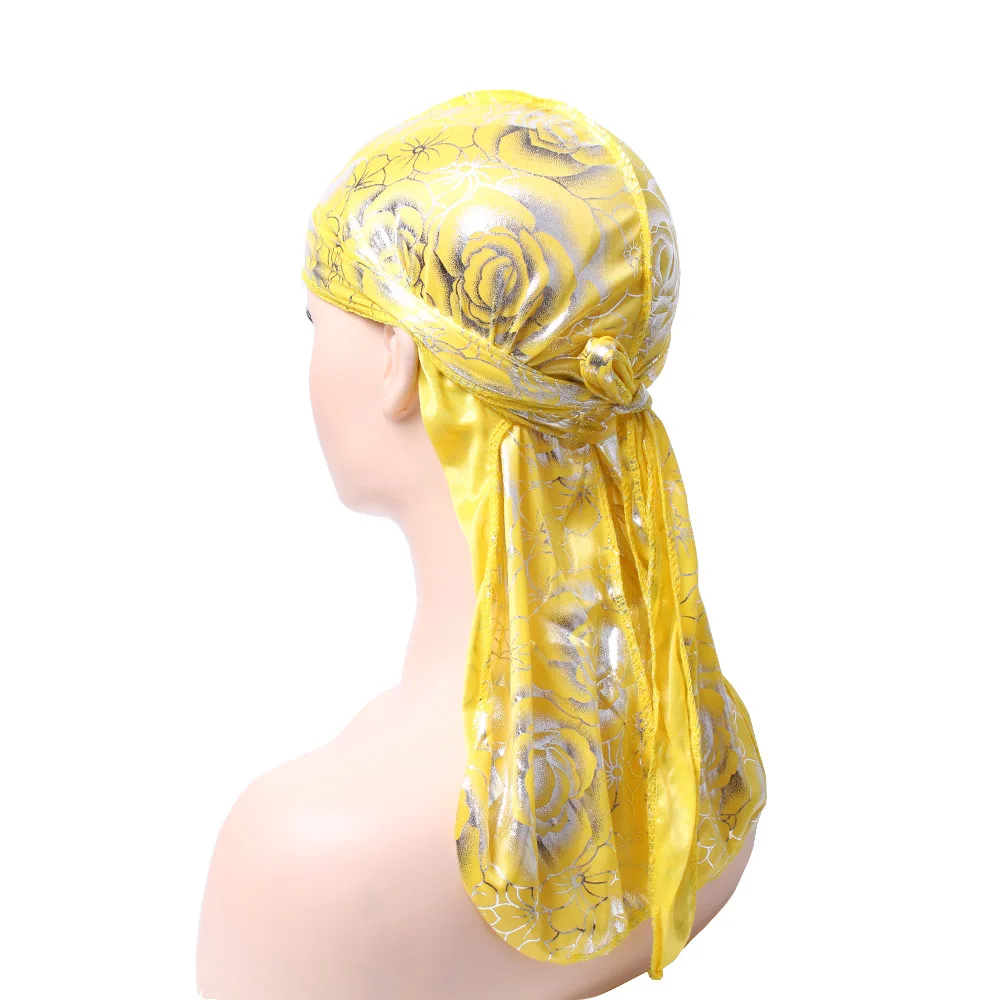 Мужские и женские разноцветные банданы из полиэстера Durag с длинным хвостом