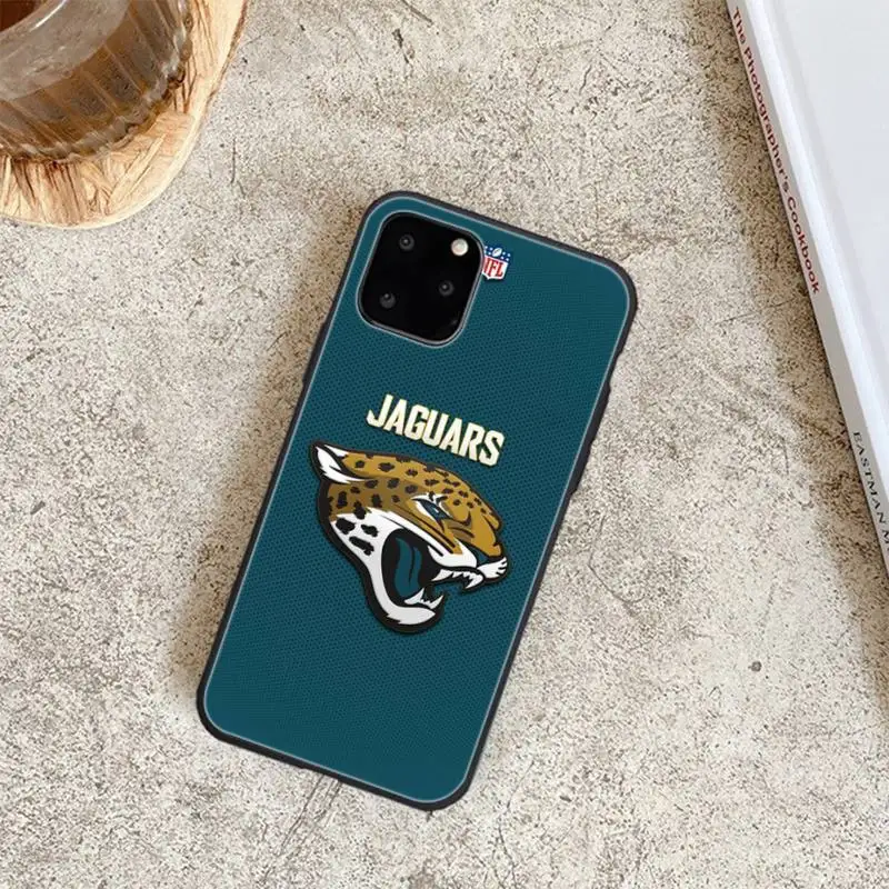 

ZFGHSHYQ J-Jacksonville Jaguars Soft Phone Case For Iphone 6 6s 7 8 Plus XR X XS XSmax 11 12 Pro Mini Max