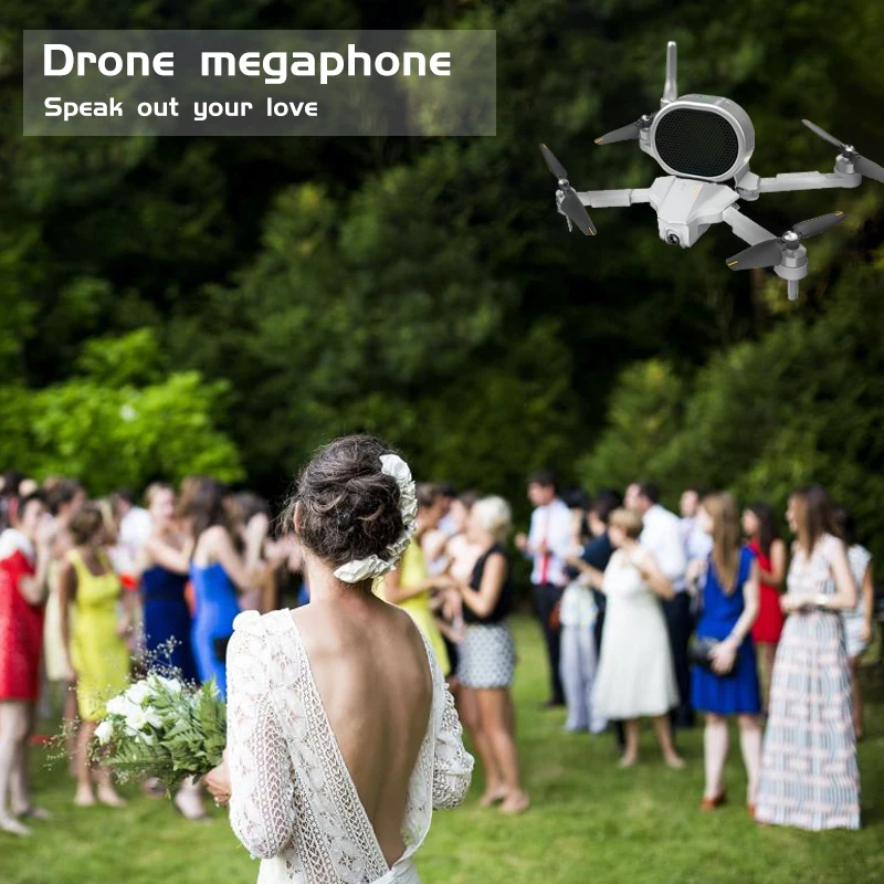 

UAV Loudspeaker High Altitude Loudspeaker Antenna With Loudspeaker 1200m Control Distance Suitable For Dajiang Spirit Series, Yu