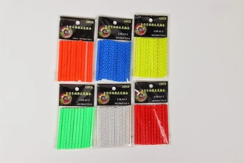 

Bicycle Mountain Bike Riding Wheel Rim Spoke Mount Clip Tube Warning Light Bike Strip Reflector MTB Cycling Reflective Spokes