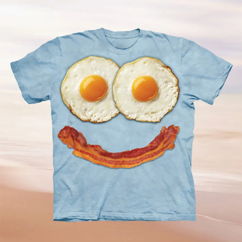 

2021 Summer Casual Cute Frog Pet 3D Printed T-shirt Men's Trendy Crew Neck Short Sleeve Pullover Oversized Loose Tops