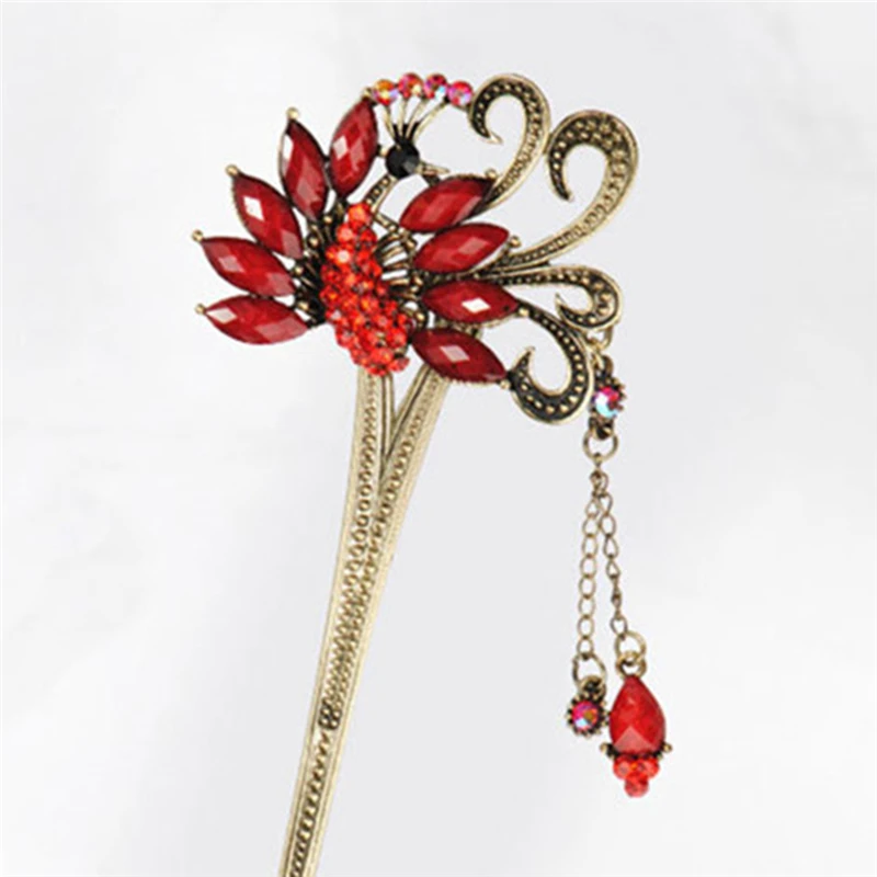 

Ornaments Elegant Sexy Hair Ornaments Flowers Korean Accessories Hairpin Tassel Headdress For Women