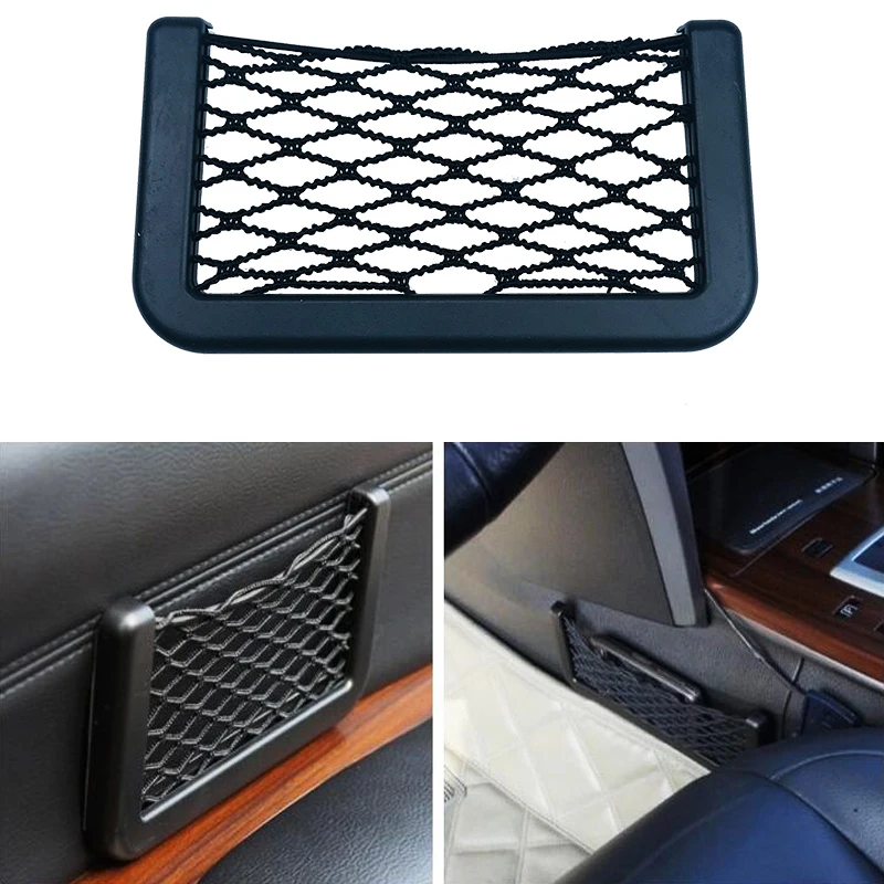 

Car Seat Side Interior Back Sundries Pocket Mesh Storage Bag Phone Net Holder For Volvo C30 C70 S60 S90 V40 V60 XC60 XC90 S80L