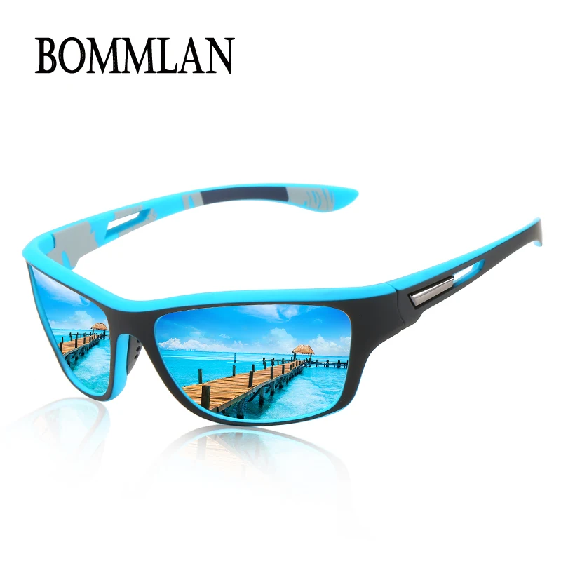 Солнцезащитные очки BOMMLAN Мужские поляризационные зеркальные с цветной пленкой