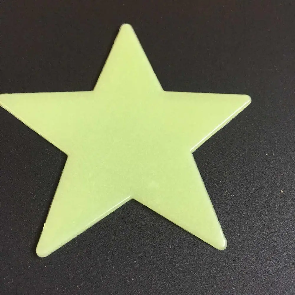 Star 8cm 1pcs 100 шт/3D звезды светится в темноте светящиеся наклейки на стену для детской комнаты гостиной настенные наклейки для украшения дома плакат - Цвет: Star 8cm 1pcs