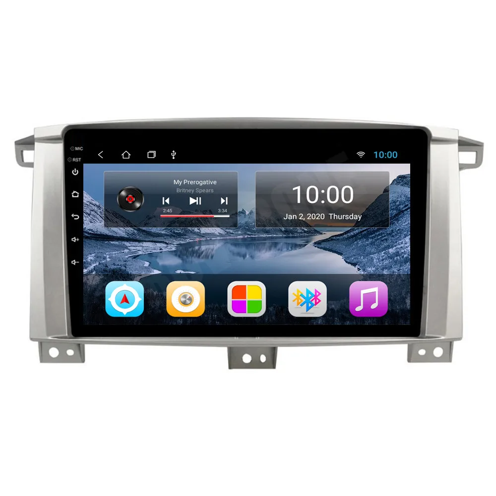 RoverOne для Toyota LC100 Land Cruiser 100 2005-2007 Android 12 Автомобильный мультимедийный радиоприемник