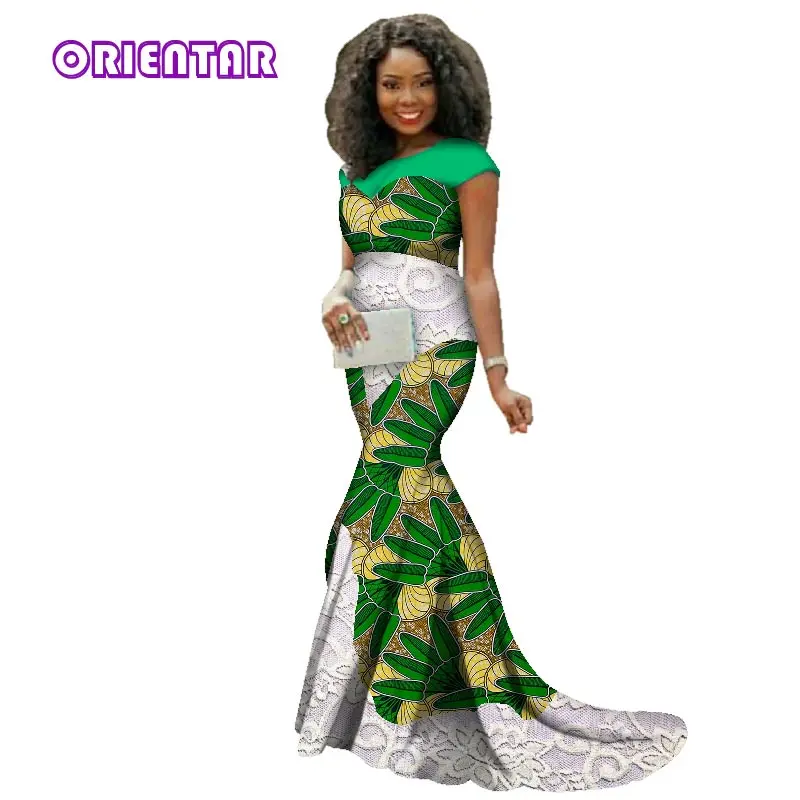 Африканские платья для женщин без рукавов в пол Африканское вечерние ское