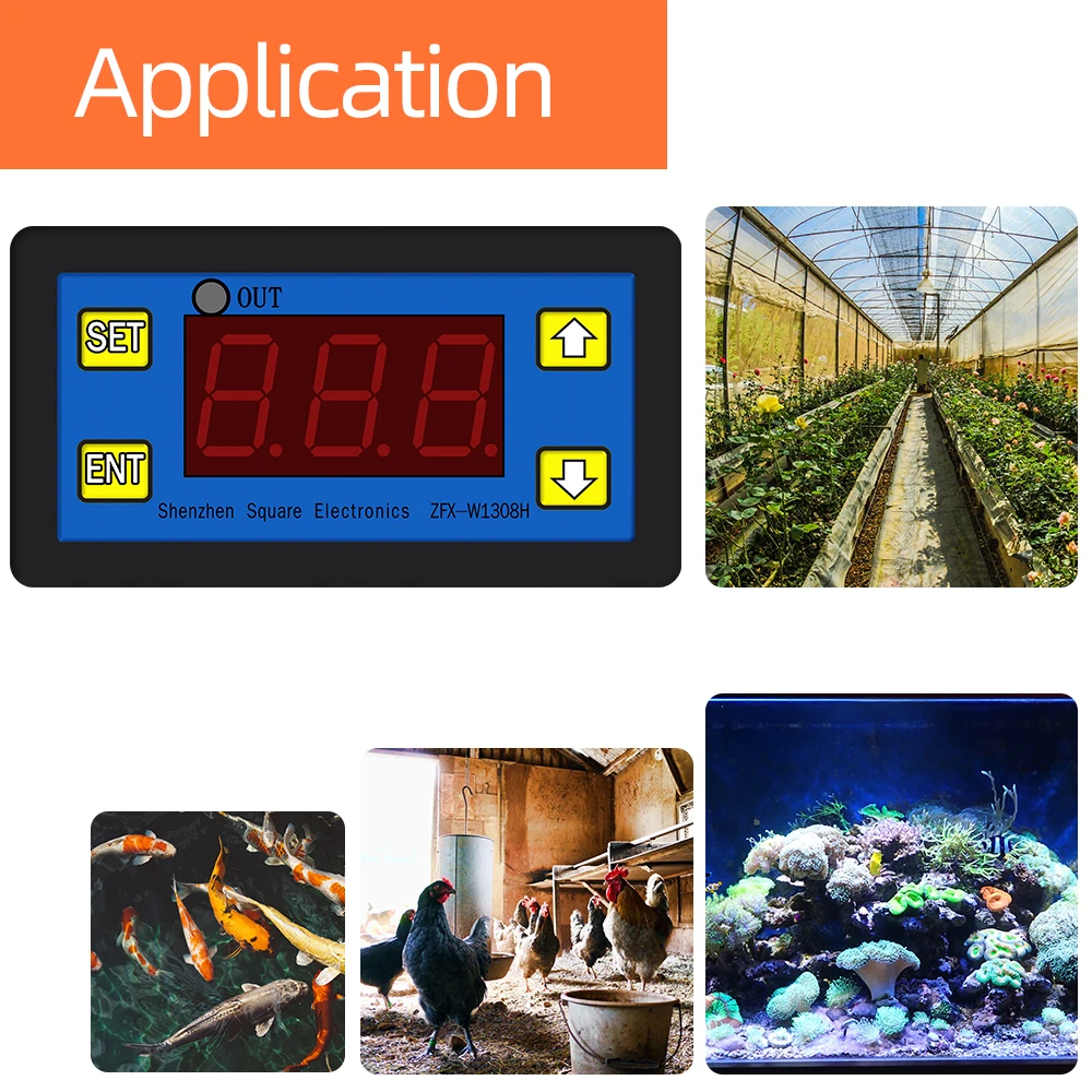 microcomputer temperature controller zfx w1308h thermostat intelligent time controller adjustable electronic 55120 ℃ 50 off free global ship