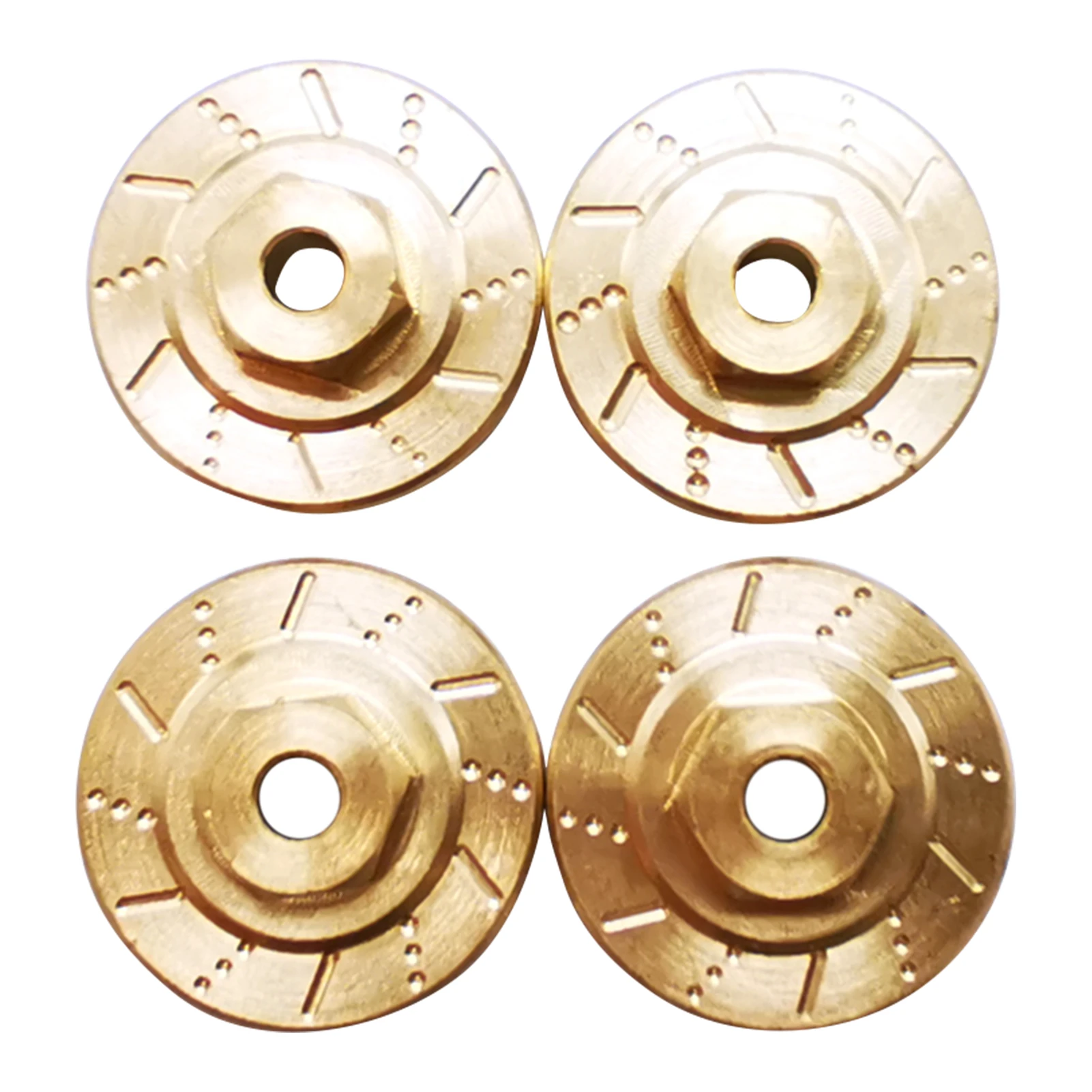 

4pcs Kids Lightweight DIY Durable RC Car Model Toy Small Gold Hex Adapter Round Aluminum Alloy For XiaomI Jimny Sierra