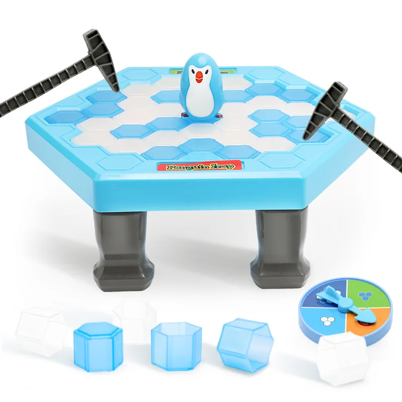 Save Penguin Ice Game Breaking Trap Parent-child Interactive Desktop Icebreaker Balance Cube Board Games Educational Toys | Игрушки и