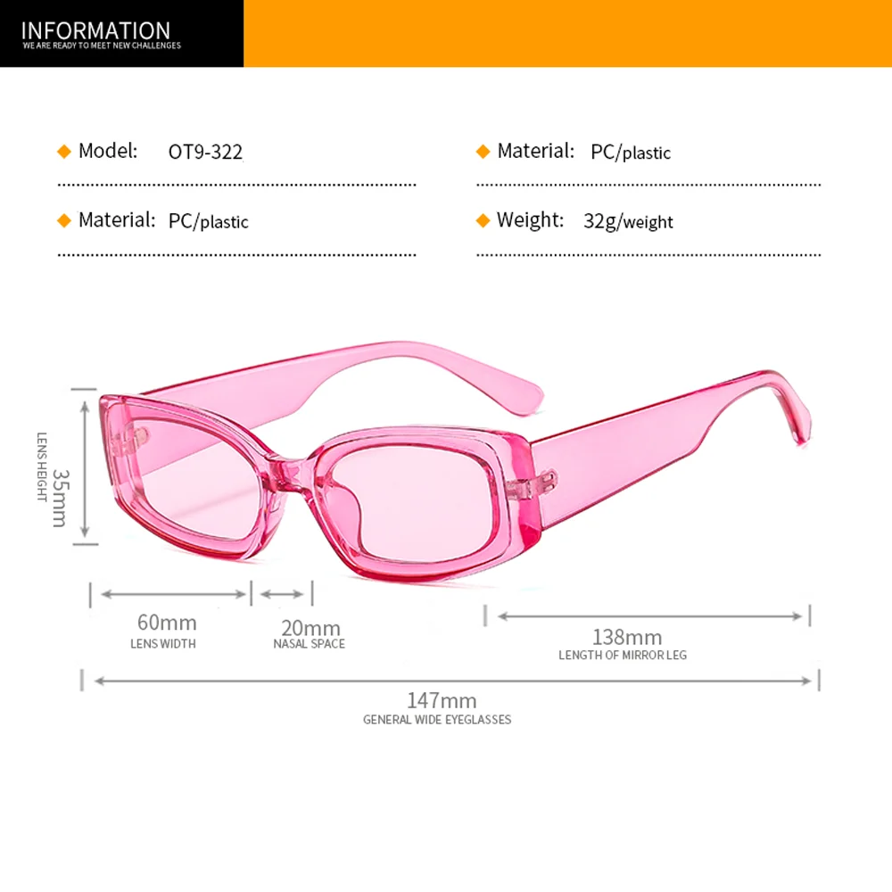 

2020 Fashion Brand Designer Square Sunglasses Women Vintage Small Narrow Rectangle Sun Glasses For Ladies Cat Eye Shades Oculos