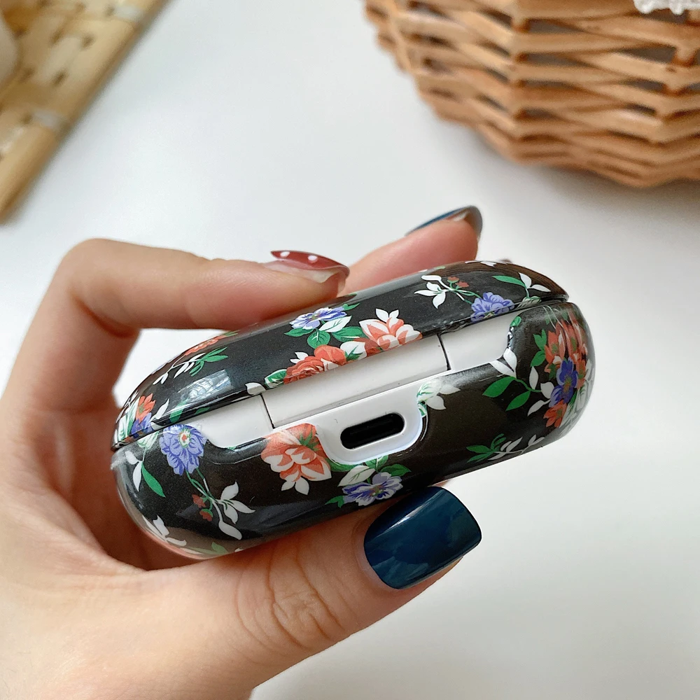 Защитный чехол с цветочным рисунком для Samsung Galaxy Buds Беспроводная Bluetooth-гарнитура