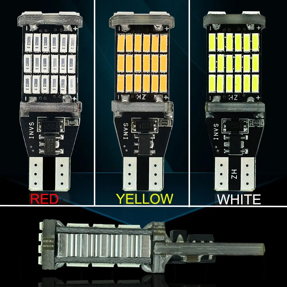 921 912 T15 светодиодный 45SMD 4014 Canbus лампы без ошибок для резервные фары заднего хода