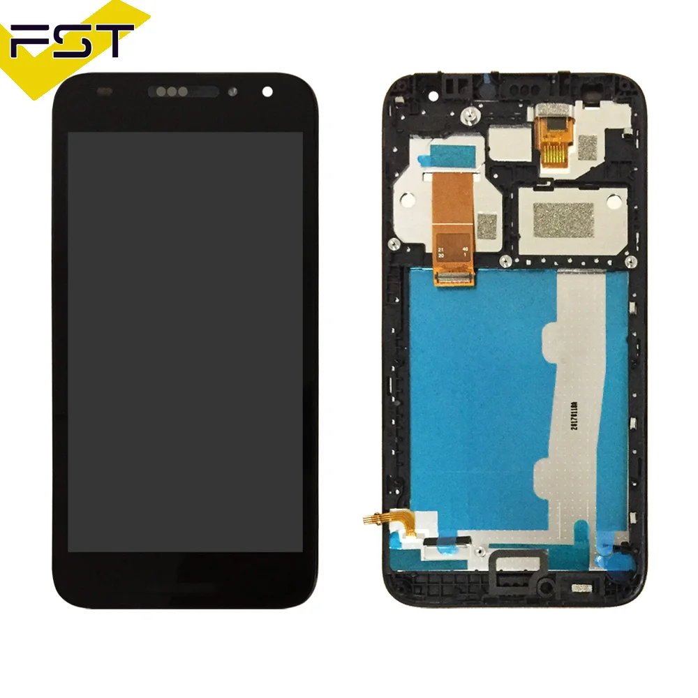 Для Alcatel A3 OT5046 ЖК-дисплей и сенсорный экран дигитайзер с рамкой для Alcatel A3 OT 5046 5046D 5046X 5046Y+ Инструменты+ клей - Цвет: Black with Frame