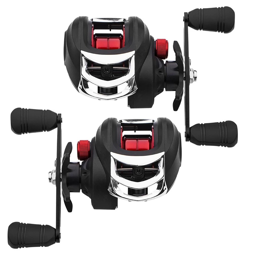 Metal Spool Baitcasting Reel 8kg Max Drag 7.2:1 High Speed Gear Ratio Saltwater Freshwater Low Profile Fishing Wheel Gear